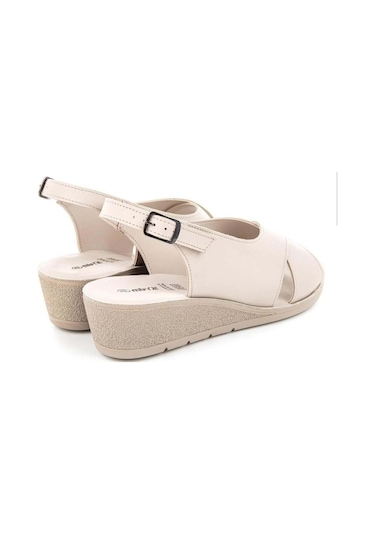 Muya Vienza 31028-551 Anatomik Taban Kadın Sandalet Full Krem 36-40 Krem