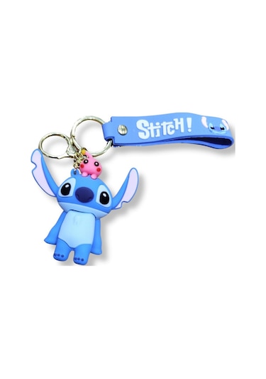 Stitch V3 Turquoise Edition 3d Figürlü Bilek Kayışlı Anahtarlık - 1 Adet