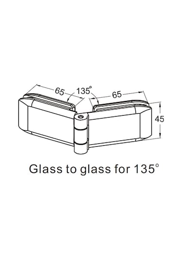 Thr-2203-pcbr Thoor Cam Kapı Menteşesi camdan Cama N11.184