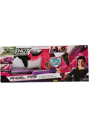 X-Shot Pink Stalker Sünger Dart Atan Güvenli Ok-Yay Oyuncak Seti