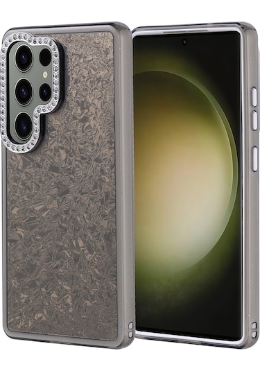 Nihcase Samsung Uyumlu Galaxy S25 Ultra Kılıf Kapi Diamod Taş Desenli Kapak