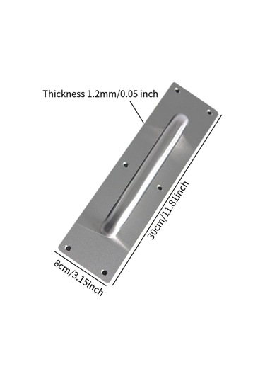 Suntek 2 Adet Kapı Kolları Sağlam Çekme İtme Plakaları 30cm-x-8cm-x-0,12cm