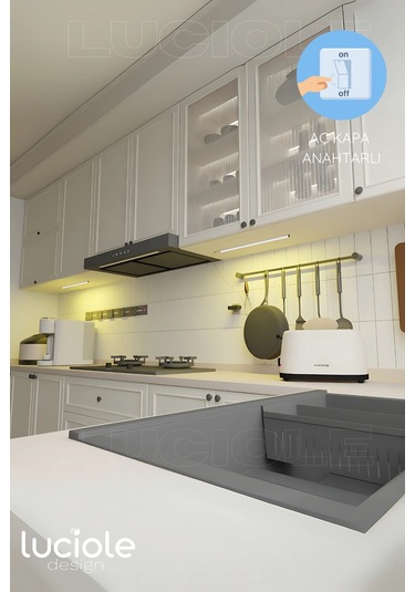 50 Cm Led Mutfak Tezgah Aydınlatma Günışığı Adaptörlü
