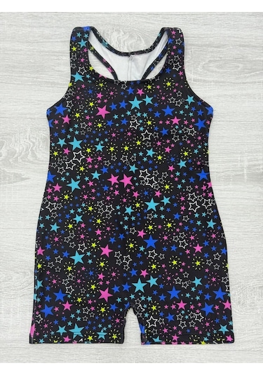 Kız Çocuk Yüzücü Tulum Mayo 5-15 Yaş 11821 Siyah