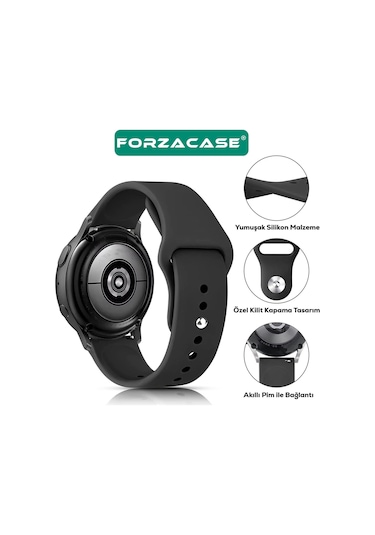 Forzacase Huawei Watch Gt2 42 Mm İle Uyumlu Yumuşak Jel Şık Silikon Kordon Kayış - Fc876 Lila