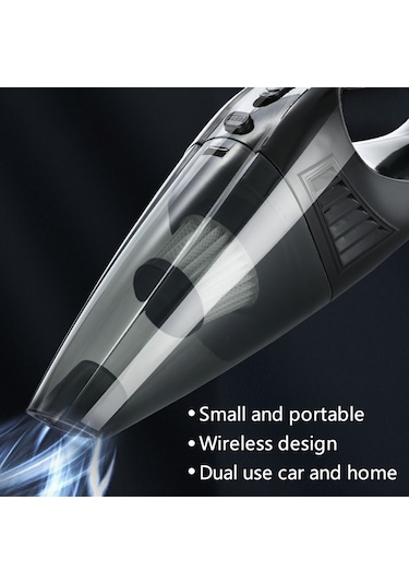 A-016 Güçlü Emiş Akülü Elektrikli Süpürge Şarj Edilebilir Araba Ev Temizlik Aracı