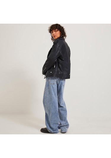 Jjxx Siyah Kadın Pu Deri Ceket 12247404 Siyah