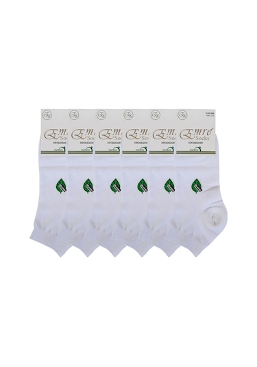 Emre 6Lı Erkek Bambu Kısa Patik Çorap Yumuşak Dikişsiz Rahat