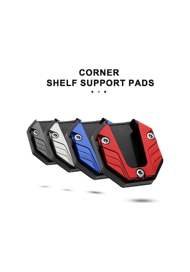 Mavi Semetal Motosiklet Standı Ayak Uzatma Yan Standı Destek Pedi Uzatma Plakası Elektrikli Bisiklet Yan Park İçin