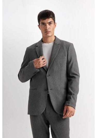 DeFacto Ceket Yaka Düğmeli Blazer Ceket D6093AX24AUAR198