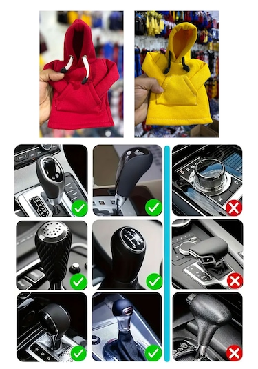 Her Araca Uyumlu Özel Tasarım Vites Topuzu Kapşonu, Araç Vites Kıyafeti, Vites Poları, Özel Baskılı Siyah