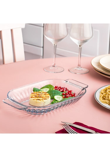 Porsima1160 Shell Kulplu Salata Ve Servis Sunum Tabağı 17x30 Cm