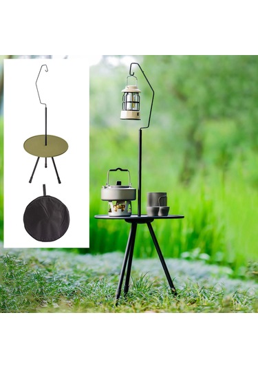 Homyl Bahçe Piknik Partisi Için Kamp Masası Standlı-yeşil Standlı Yeşil