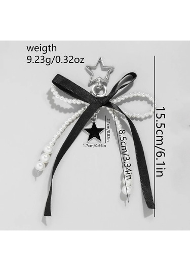 Dawndesslo Şarap Kolyesi Ve Anahtarlık - Kırmızı Kurdeleli Kiraz Desenli Kadın Aksesuarıwhıte