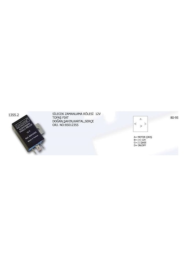 Silecek Zamanlama Rolesi 12v Fıat Dkşe 825012355 1 Ad