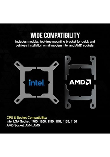 Corsaır İcue Lınk H100i Rgb Aıo Sıvı İşlemci Soğutucusu Cw-9061001-ww
