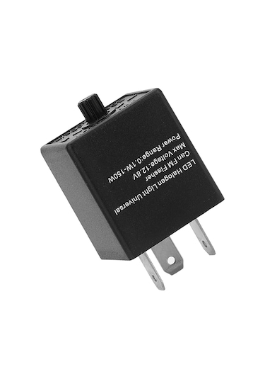 Lemestar 12v Motor Ve Otomobil İçin 3-pin Led Sinyal Flasörü - Frekans Ayarlanabilir, Otomatik Korumalı, Plug & Play Smd Teknoloji Röle