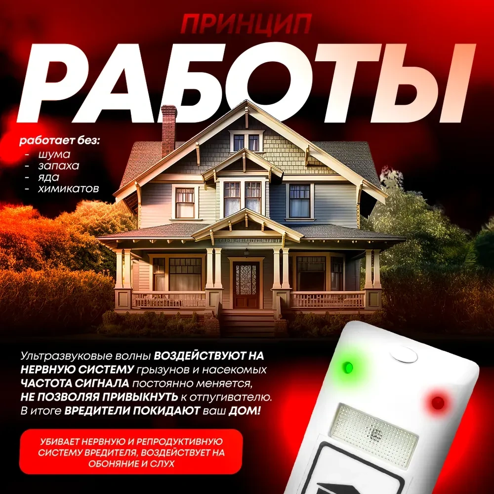 Xiyyadms Ev İçin Taşınabilir Ultrasonik Sinek Ve Fare Kovucu Cihazı - Avrupa Standartı