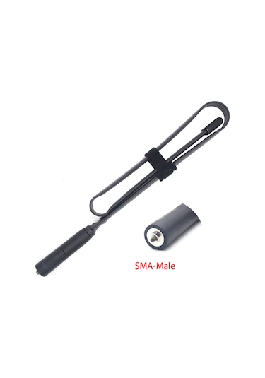 Lemestar 72cm Katlanabilir Sma-erkek Anten, Çift Bantlı Vhf/uhf 144/430mhz , Yüksek Kazanç 2.15-5.0dbi , Uygulama Genişi