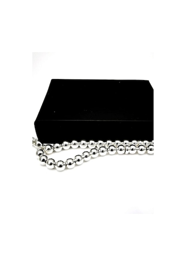 Omar Silver El İşi Telkari Gümüş Tesbih Yuvarlak Top 16 Gr