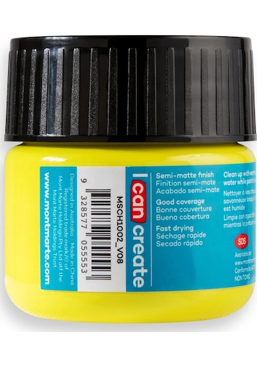 Akrilik Renkli Boya Signature 100ml - Lemon Yellow Çok Renkli
