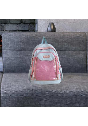 Suntek Moda Sırt Çantası Gündelik Sevimli Genç Kızlar Için MAvi Mavi