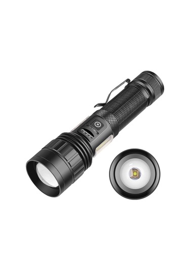 Ps-6153 10000 Lümen Zoomlu Mıknatıslı Tg Cob Led Powerbank Özellikli Profesyonel El Feneri