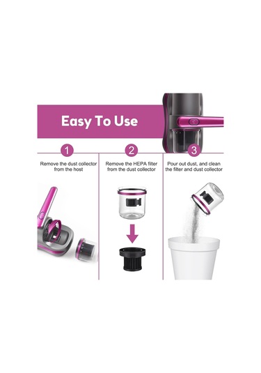 Auhma Ahv-07 Kablosuz Yatak Akar Süpürgesi 12v Uv Sterilizasyonlu Mite Remover