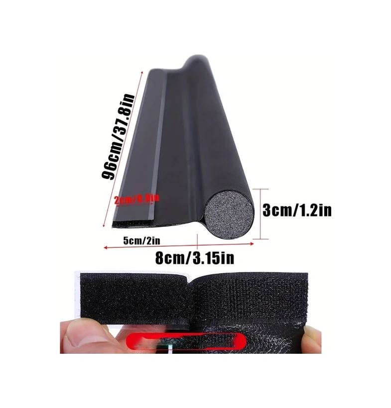 Chuangyinshop Ayarlanabilir Kapı Altı Contası Kahverengi Ses Yalıtımı Hava Sızıntısı Önleyici Diğer