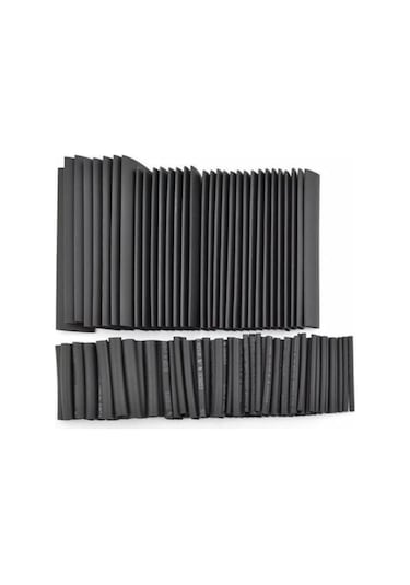 127 Parça Siyah Heat Shrink Makaron Isıyla Daralan Kablo Tamir Seti