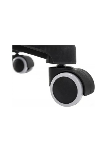 Km-market Evrensel Kauçuk Tabanlı Sandalye Tekerlekleri 279949930 Siyah