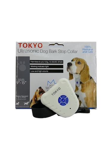 Tokyo Köpek Ultrasonik Havlama Tasması Gri