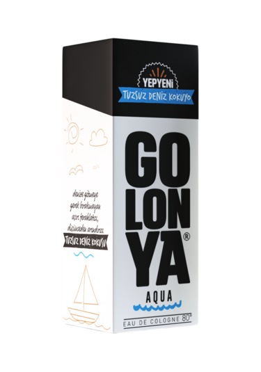 Aqua 250 Ml Cam Şişe Tuzsuz Deniz Kokulu Kolonya 12 Adet 1 Koli