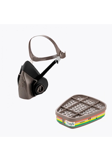 Mfa Ls-3700 Yarım Yüz Maske + Mfa 6111 Filtre Abek1 M/l