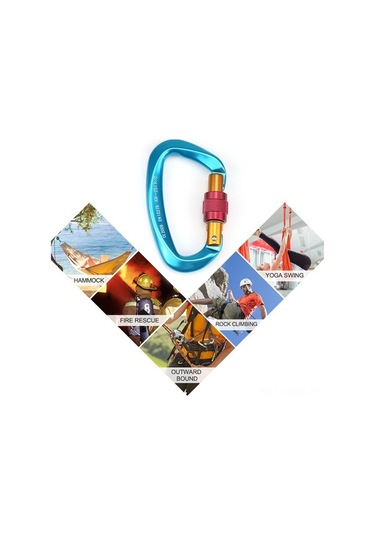 Besthome1 25kn Vidalı Kilitli Karabina, 2500kg Kapasiteli, Dayanıklı Alüminyum, Kamp & Tırmanış İçin Uygun