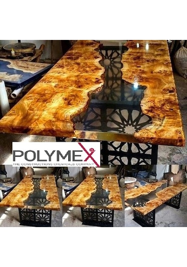 Polymex 5005 Uv DayanıMLı Solventsiz Ultra Şeffaf Epoksi 15 Kgxx