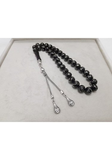 Soma Tesbih Ayhan Demircan Usta Gümüş İşleme Gümüş Çakım Bilek Boy Tesbih