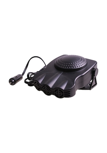 Wezone 12v/24v Araç İçi Isıtıcı Ve Defroster - Çift Fonksiyonlu Taşınabilir Otomobil Fanı Kırmızı, 3 Delikli