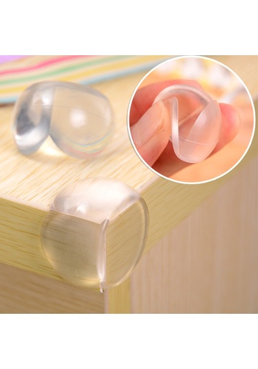 Sones 100 Adet Bebek Masası Köşe Güvenlik Örtüsü Pedi Yarım Küre Şekli Çocuk Masası Çarpışma Önleyici Koruyucu Yastık Çift Taraflı Yapışkanlı Çok Renkli