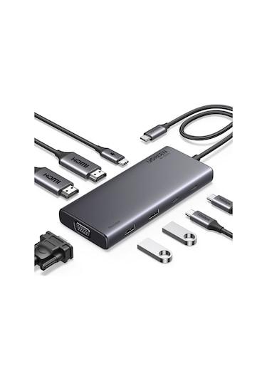 Ugreen 35588 8'i 1 Arada Usb 3.0 100w Pd Port Çoklayıcı Hub, 35588
