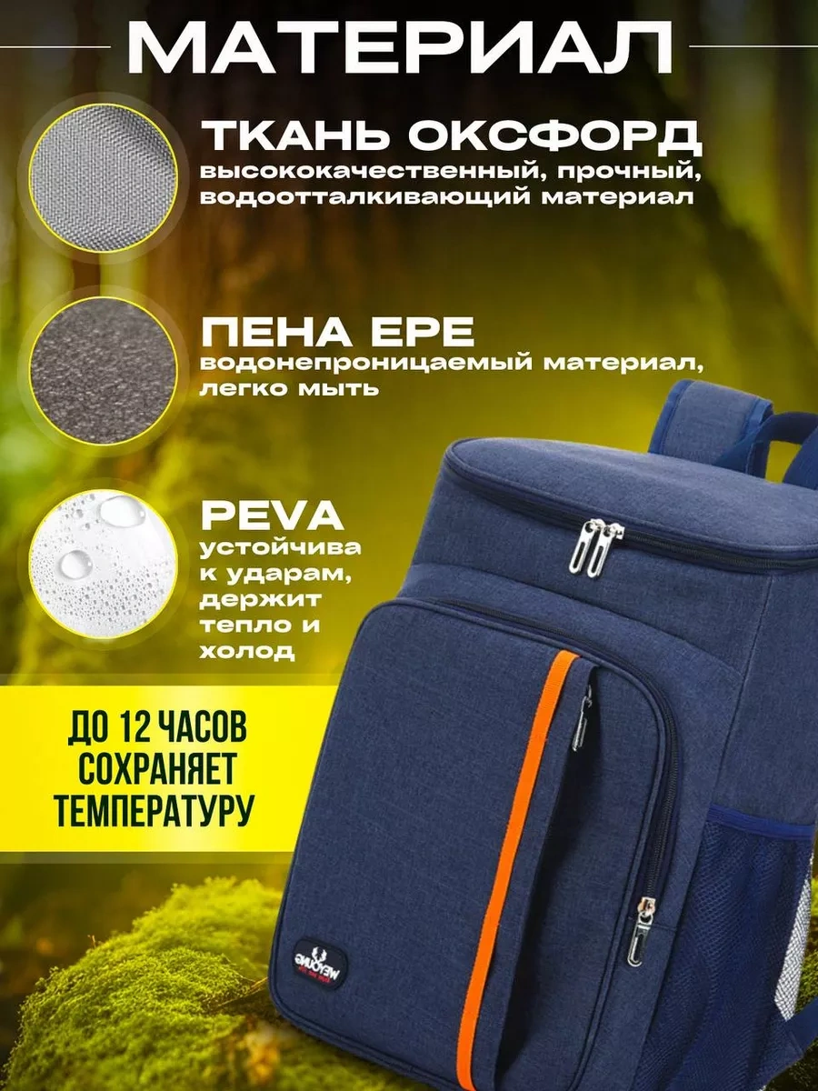 Allfull Seyahat İçin Termal Sırt Çantası, 24 Litre Termal Çanta 36565752 Mavi