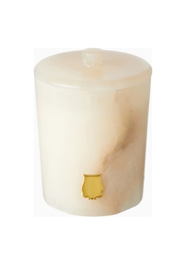 Trudon Atria Alabaster Lüks Kaşmir-amber Kokulu Mum Beyaz
