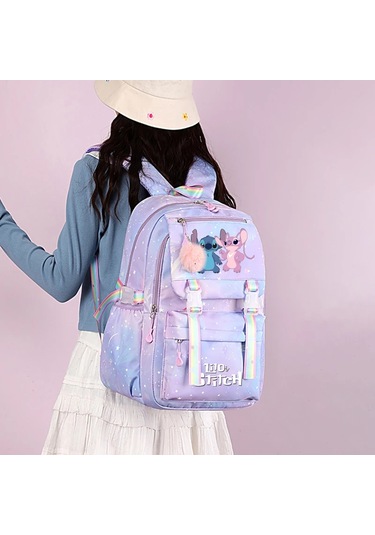 Stitch Kadın Sırt Çantası Erkek Kız Gizli Sakli Konusmalar Çanta Çok Renkli