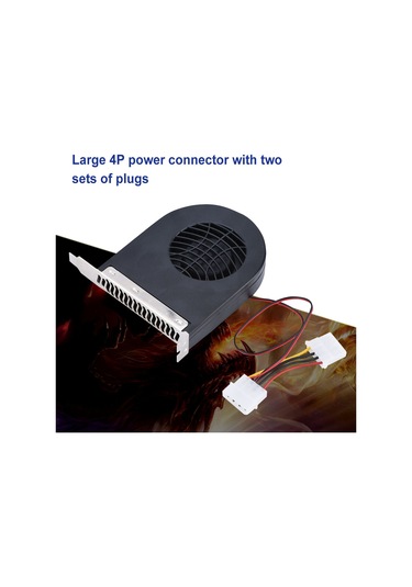 Kangvka Pcı Slot Masaüstü Bilgisayar Kasa Fanı - Yüksek Hava Akışı Ve Statik Basınçlı, Ekran Kartı Ve Genişletme Kartı Soğutma, Kolay Kurulum