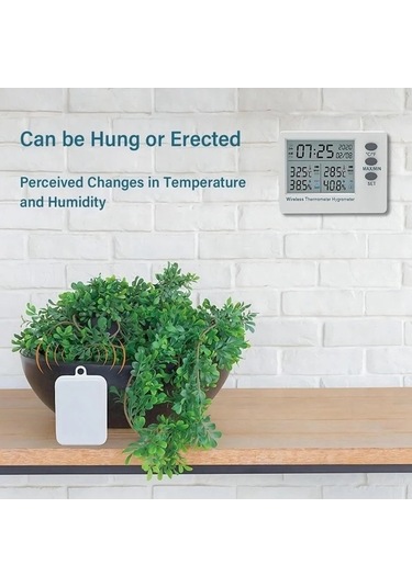 Moly Türkçe Xiaoguang Wifi Kablosuz Termometre Higrometre Kapalı/açık White Dijital Sıcaklık Nem Ölçer Ev Ve Çocuk İçin Uygun