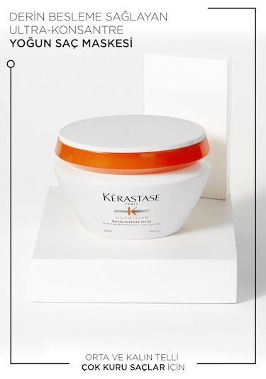 Kerastase Nutritive Masquintense Riche Derin Besleme Sağlayan Yoğun Saç Maskesi 200 ML