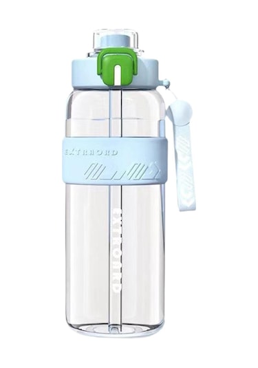 Suntek Spor Şişesi 27oz Kolay Temizlenebilir Pipetli Mavi