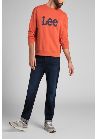 Regular Fit Normal Kesim %100 Pamuk Sıfır Yaka Sweatshirt Turuncu