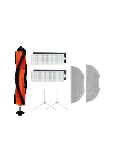 Xiaomi Mop Essential Mjstg1 Uyumlu 1 Adet Ana Fırça 2 Adet Filtre 2 Adet Yan Fırça 2 Adet Mop Paspas