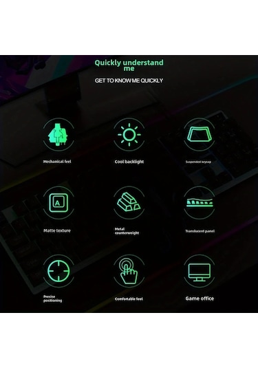 Techbloom T-wolf Thunder Wolf Tf230 White Klavye Ve Fare Seti Aydınlatmalı Oyun Ofis Bilgisayar Kablolu Aksesuar Diğer